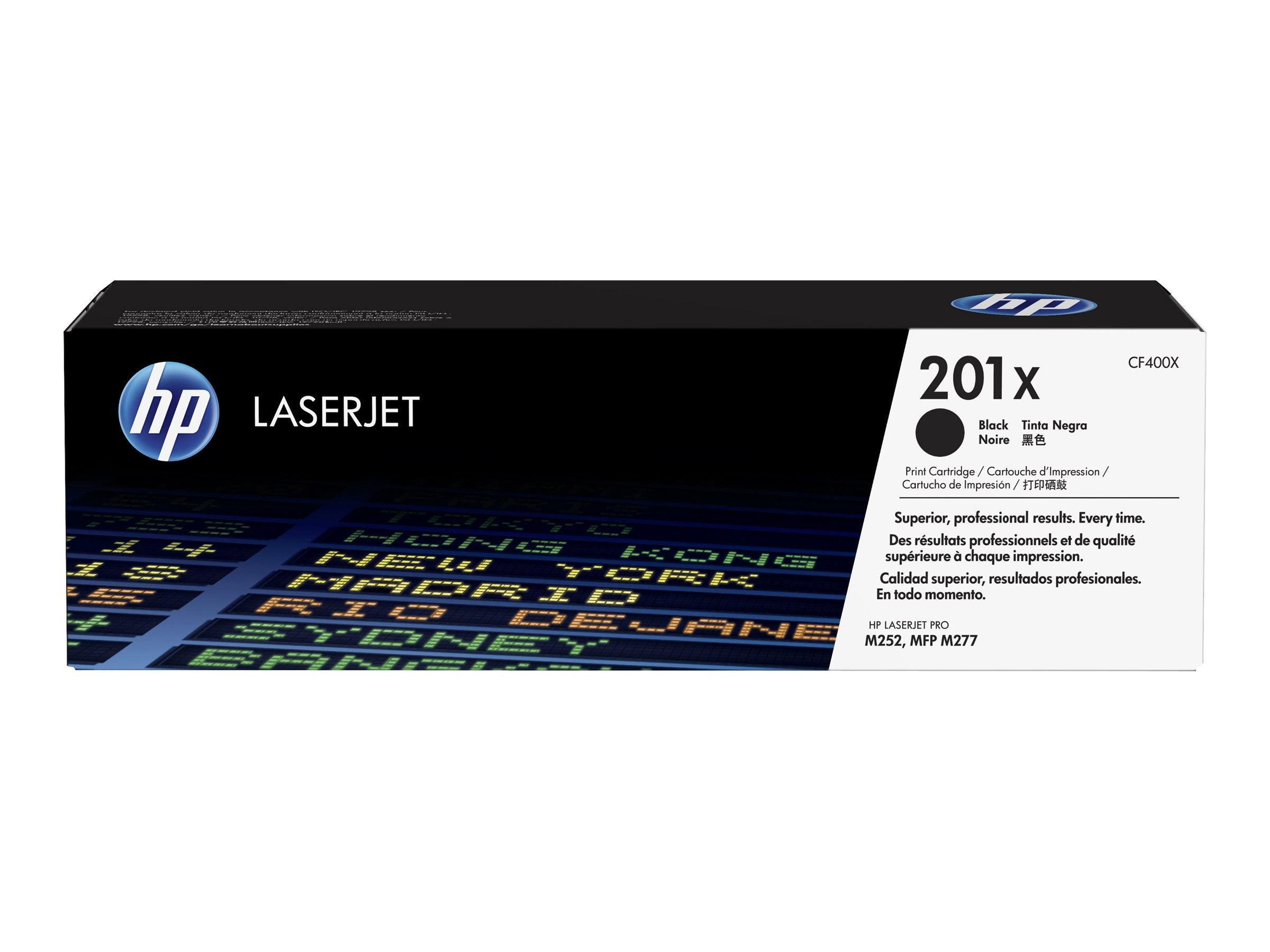 HP 201X Tonerpatrone Seitenansicht