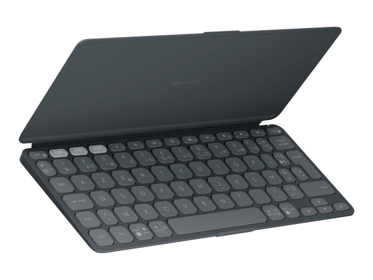 LOGITECH Keys-To-Go 2 - Graphite Tastatur Vorderansicht