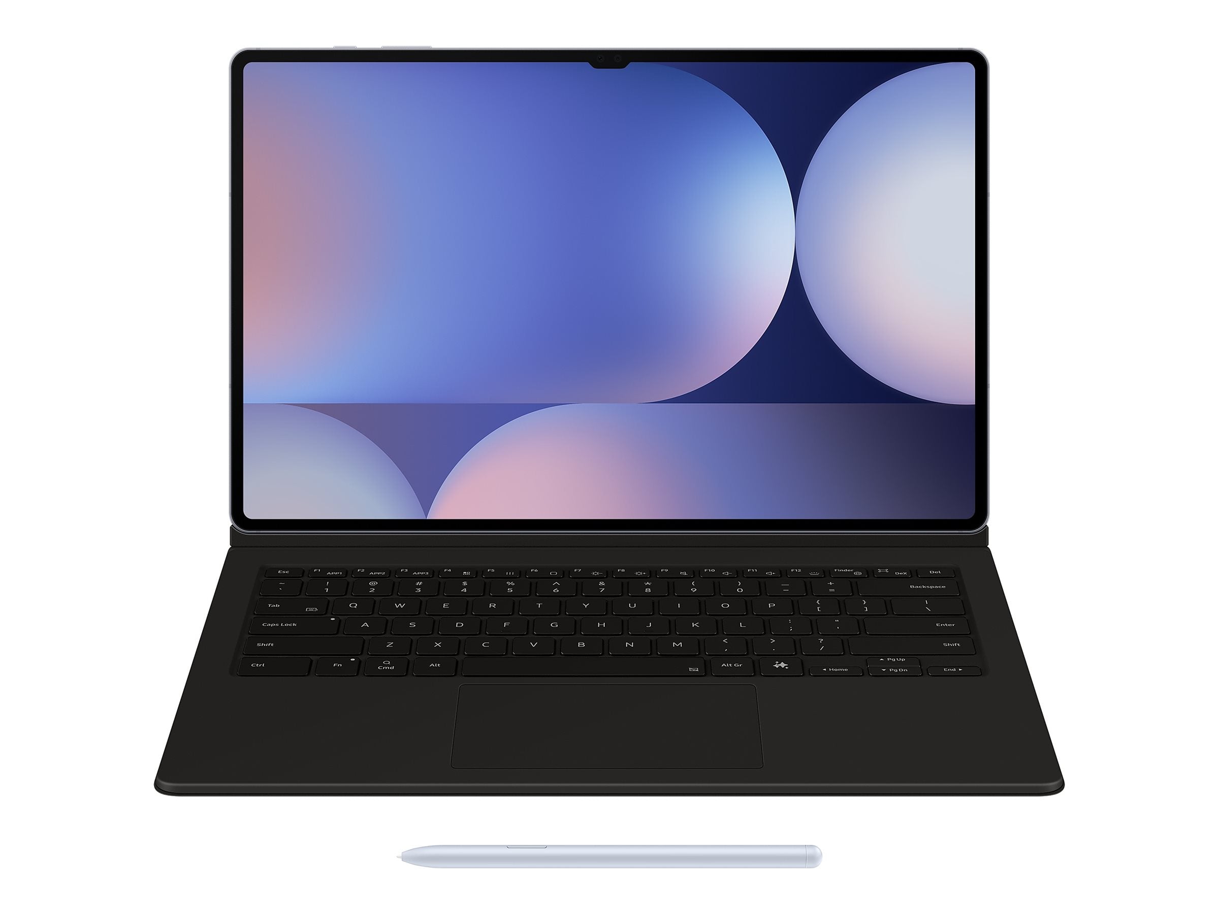 Vorderansicht des SAMSUNG Book Cover Keyboard für Galaxy Tab S10 Ultra