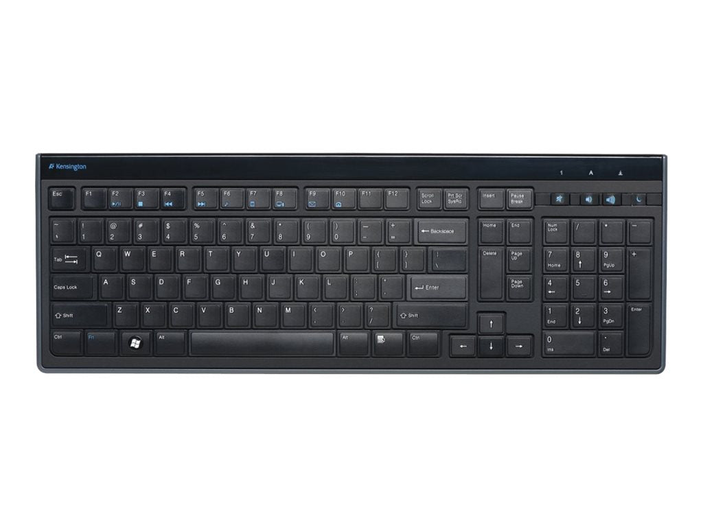 KENSINGTON Slim Type Tastatur USB schwarz - Detailansicht der Tasten