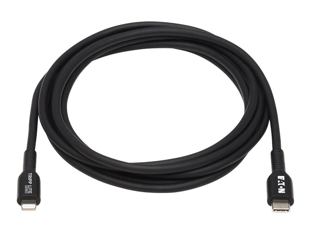 EATON TRIPPLITE USB-C to Lightning Sync/Charge Cable M/M MFi Certified Lightning cable 24 pin USB-C M to Lightning M 3m