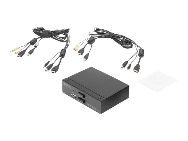 DIGITUS KVM Switch 2x1 HDMI Vorderansicht