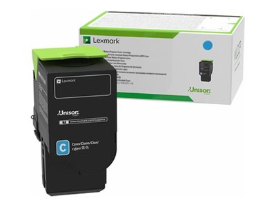 LEXMARK 78C1UCE Contract-Tonerkassette Cyan Vorderansicht