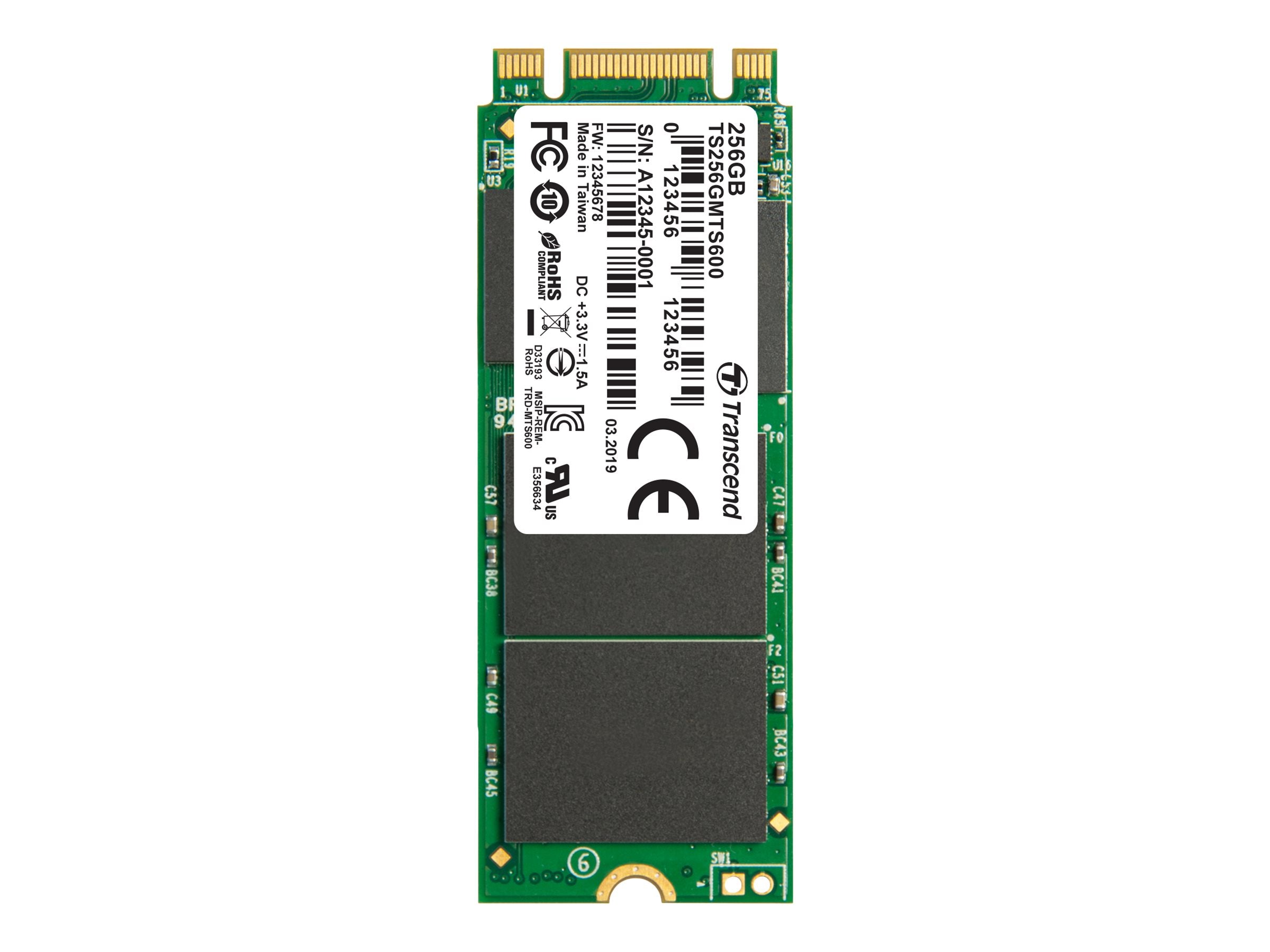 TRANSCEND MTS600 256GB M.2 2260 SSD Vorderansicht
