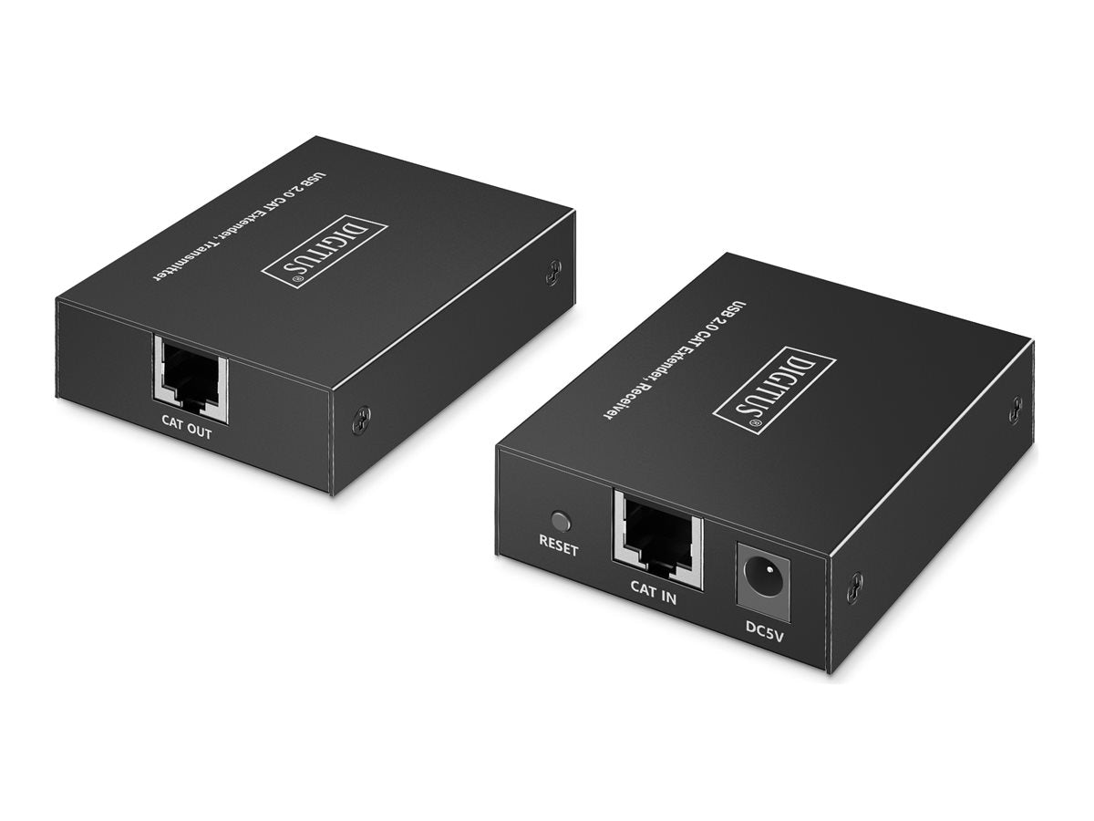 DIGITUS USB Extender USB 2.0 4x USB-A Ports 150m Vorderansicht