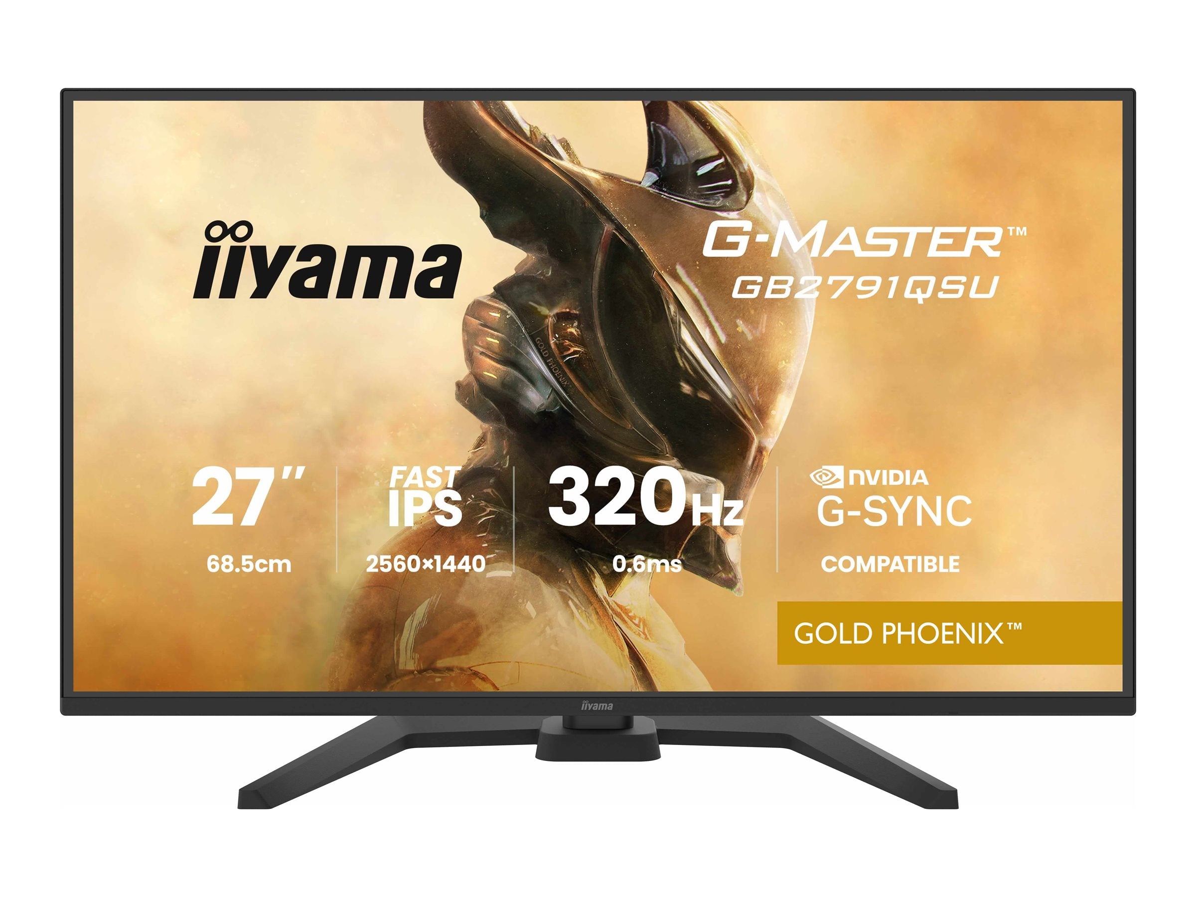 IIYAMA GB2791QSU-B1 G-Master Gold Phoenix Monitor Vorderansicht