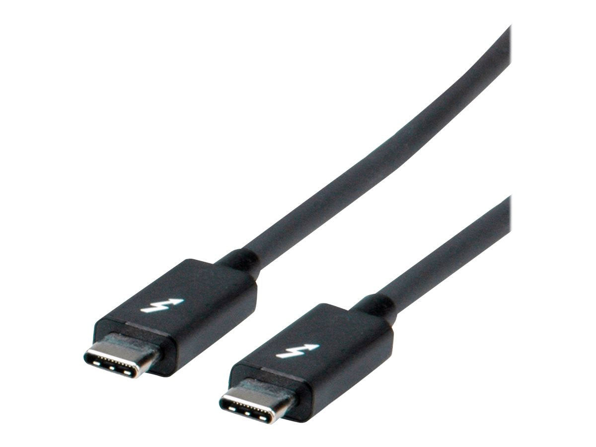 ROLINE Thunderbolt 3 Kabel Typ C ST/ST schwarz 2m Detailansicht
