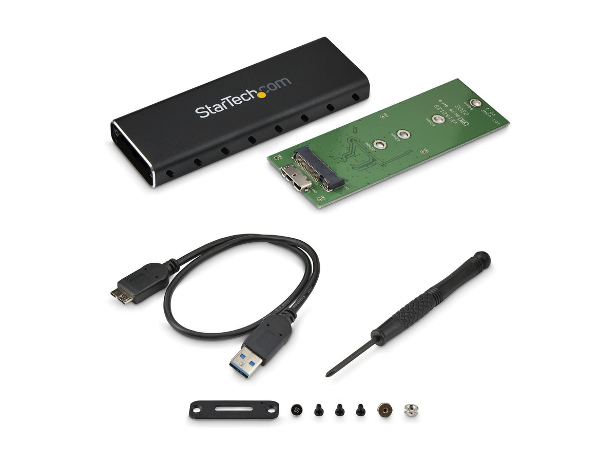 STARTECH.COM Externes M.2 SATA / SSD Festplattengehäuse Vorderansicht