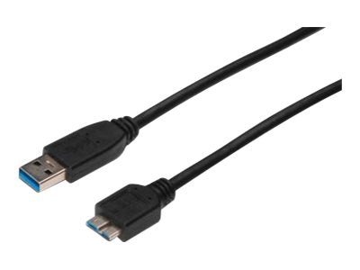 DIGITUS USB 3.0 Anschlusskabel Typ A -mikro B 1,0m Vorderansicht