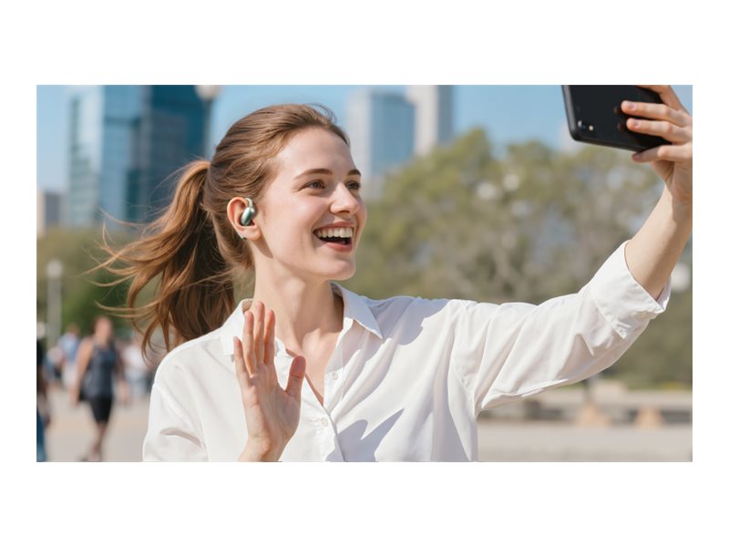 ANKER Soundcore AeroFit 2 AI green Open-Ear-Kopfhörer im Einsatz