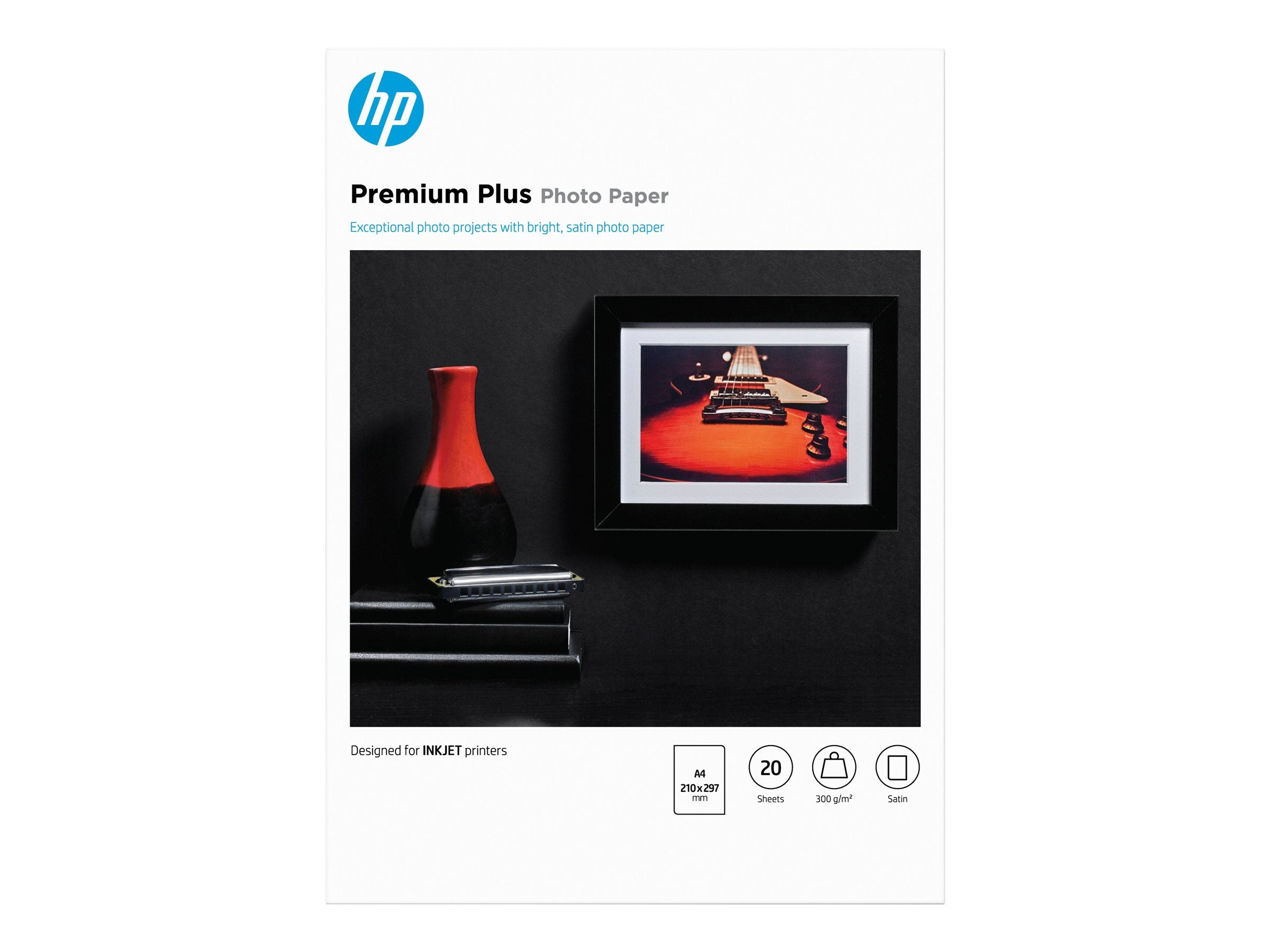 HP Premium Plus Foto Papier A4 300g/m2 Vorderansicht