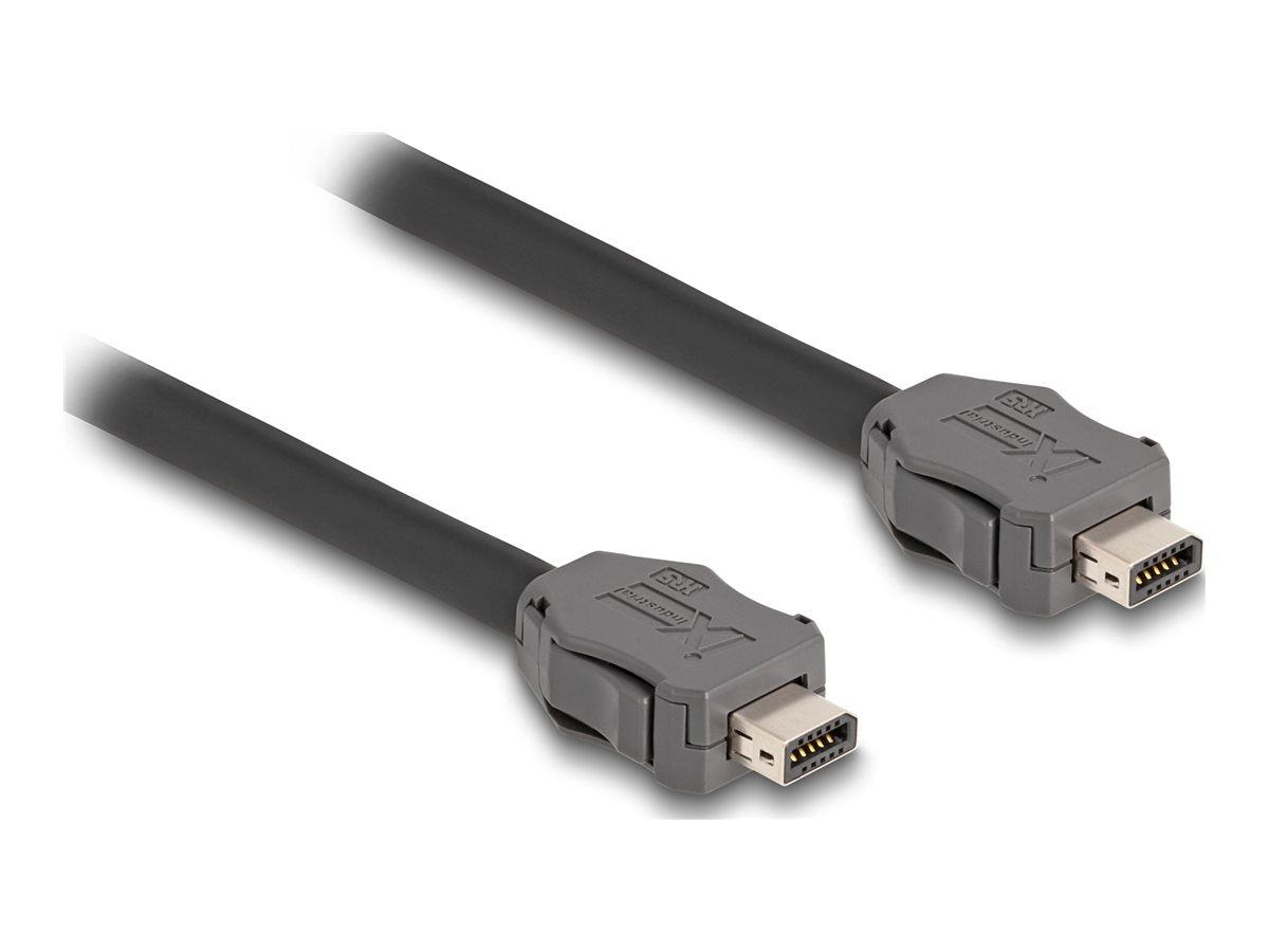 DELOCK Kabel ix Industrial A-Kodierung Stecker zu Stecker Cat.7 30 m - Vorderansicht