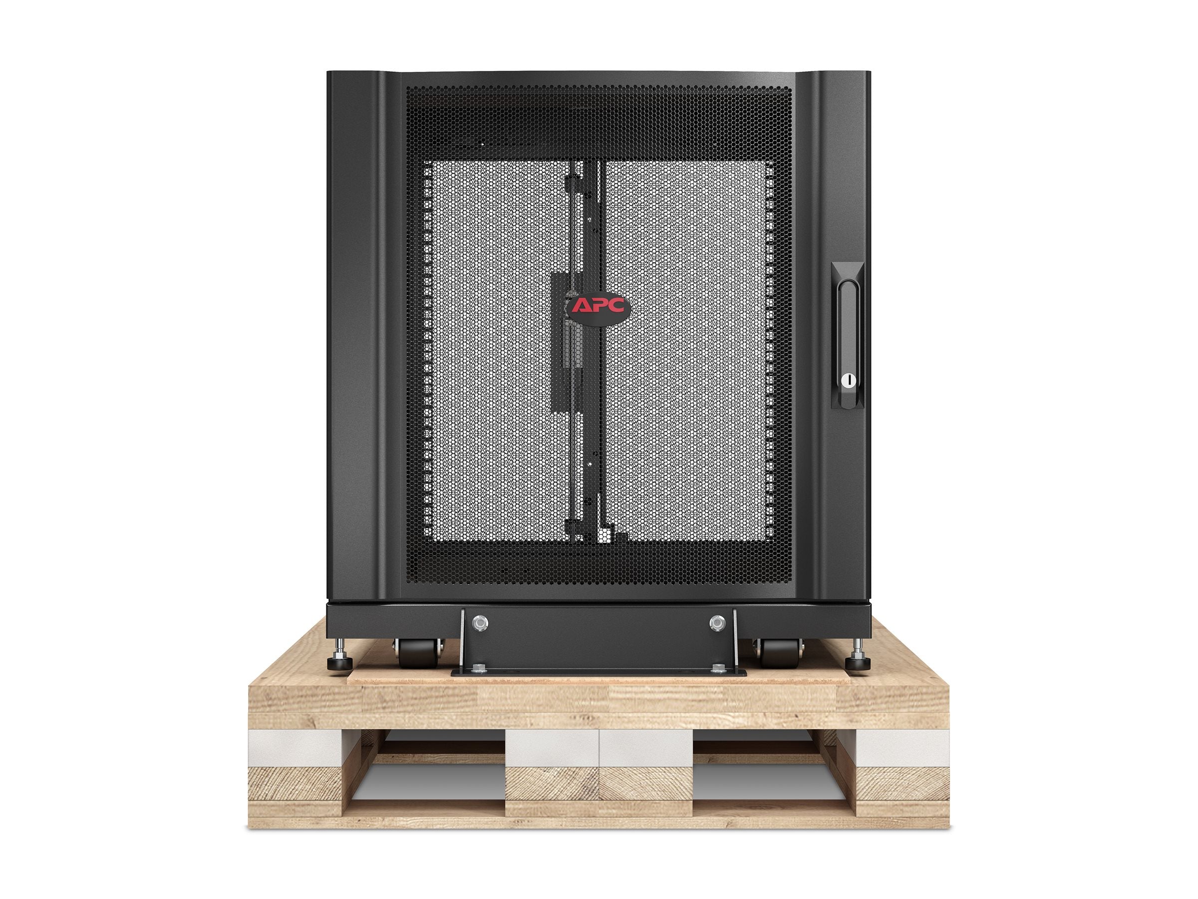 APC NetShelter SX 12U Server Rack Enclosure 600mm x 1070mm w/ Sides Black Shock Packaging