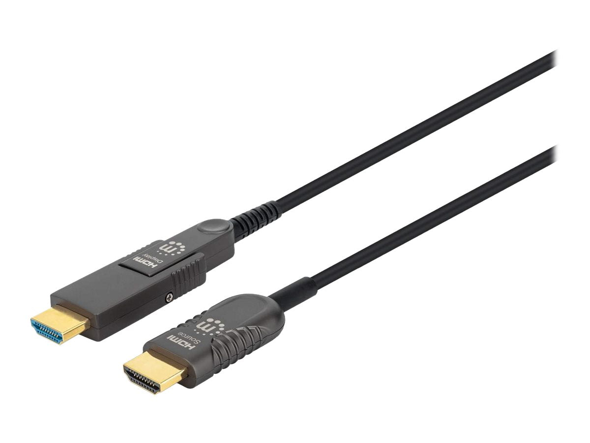 MANHATTAN Aktives HDMI-Glasfaserkabel 30m Vorderansicht