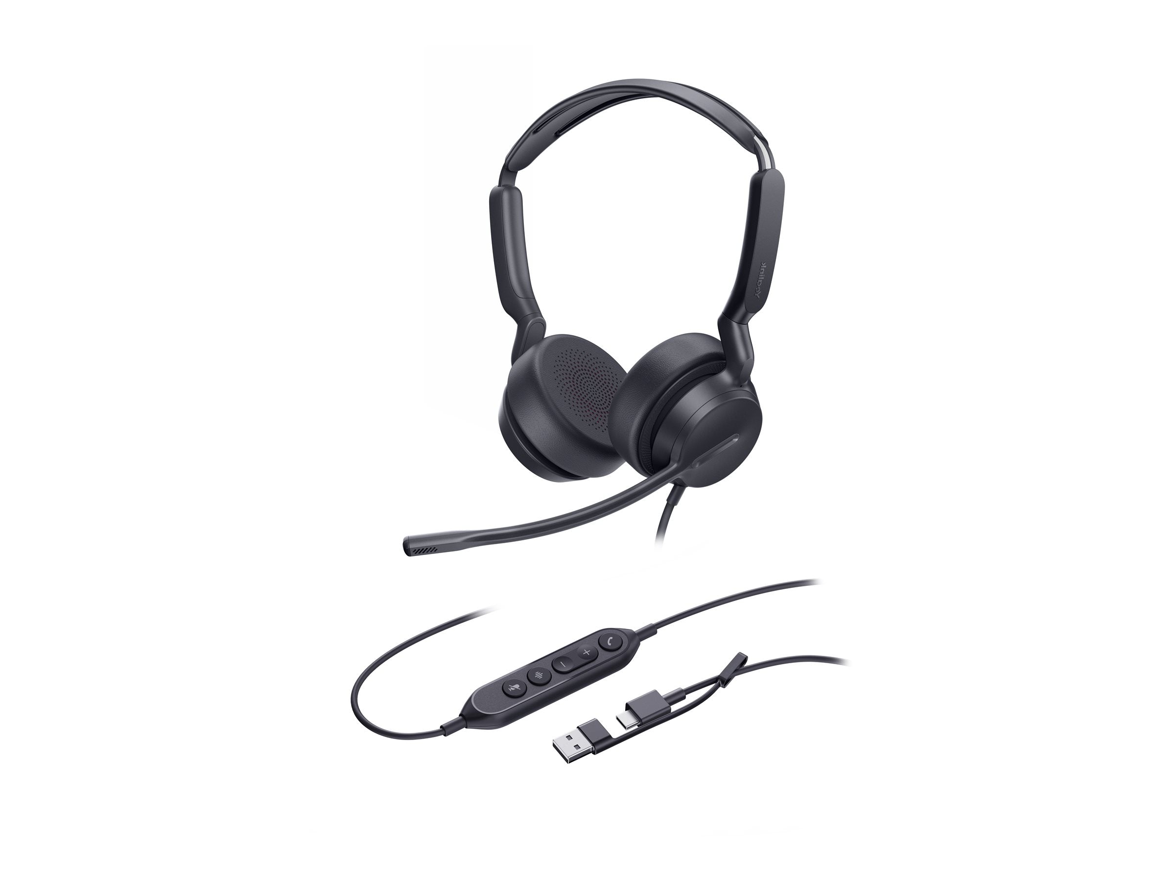 YEALINK UH42 Dual UC USB-C-A Headset Vorderansicht
