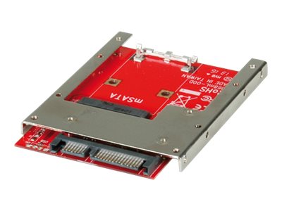ROLINE Adapter mSATA SSD zu 2.5 SATA 22pin - Vorderansicht