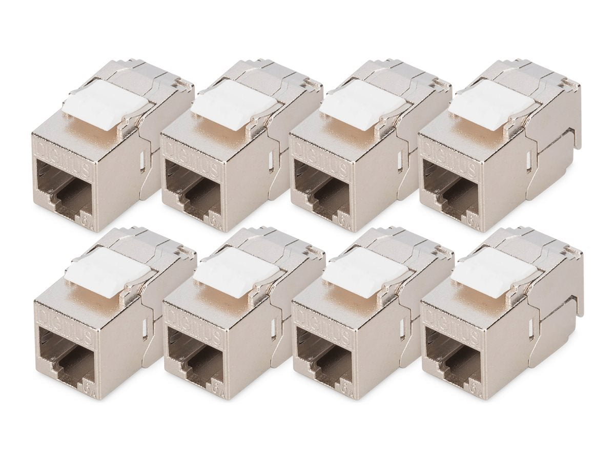 DIGITUS CAT 6A Kompaktgehäuse Keystone-Modul Vorderansicht