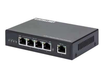 INTELLINET 4-Port Gigabit Ultra PoE-Extender Detailansicht