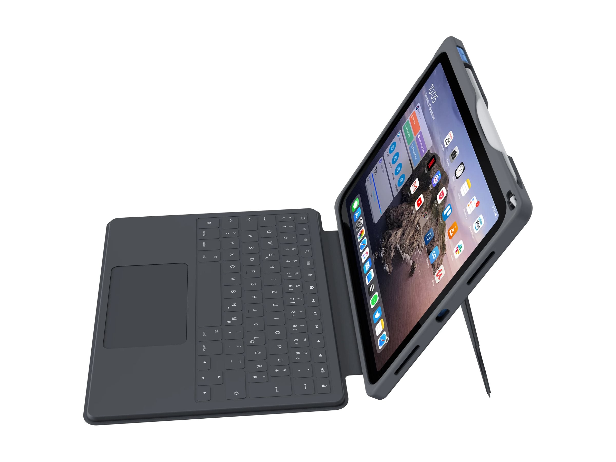 DEQSTER Smart Rugged Touch PLUS Keyboard Vorderansicht