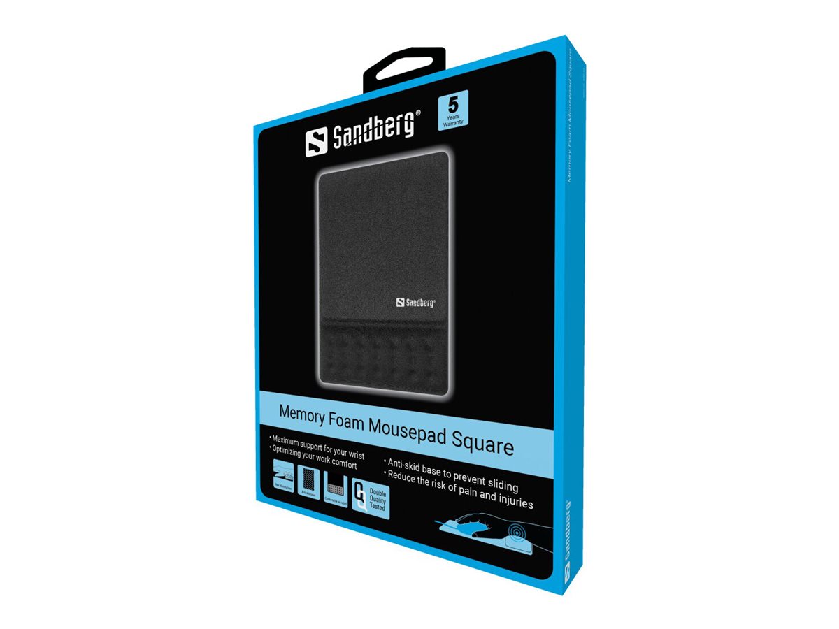SANDBERG Memory Foam Mousepad Square Verpackung