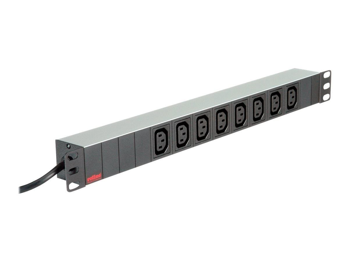 ROLINE 48,26cm 19Zoll-Steckdosenleiste 8fach C13 Detailansicht