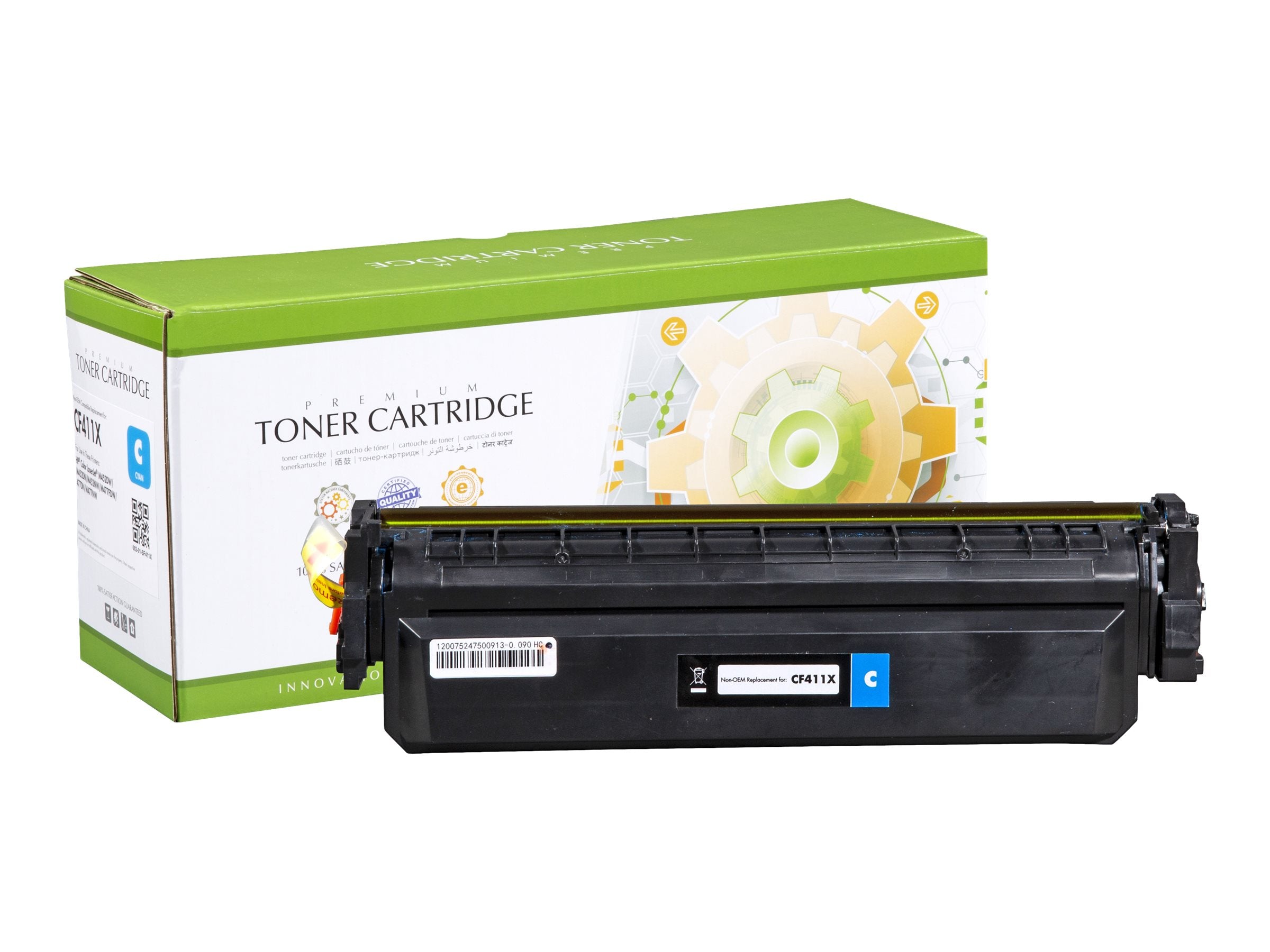 STATIC Tonerpatrone HP CF411X cyan Vorderansicht