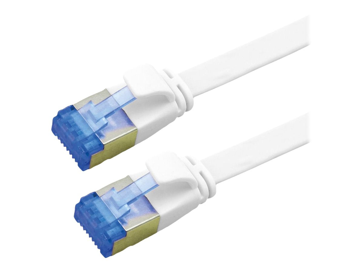 VALUE Patchkabel Kat.6A Class EA FTP extra-flach weiss 1,5m - Vorderansicht