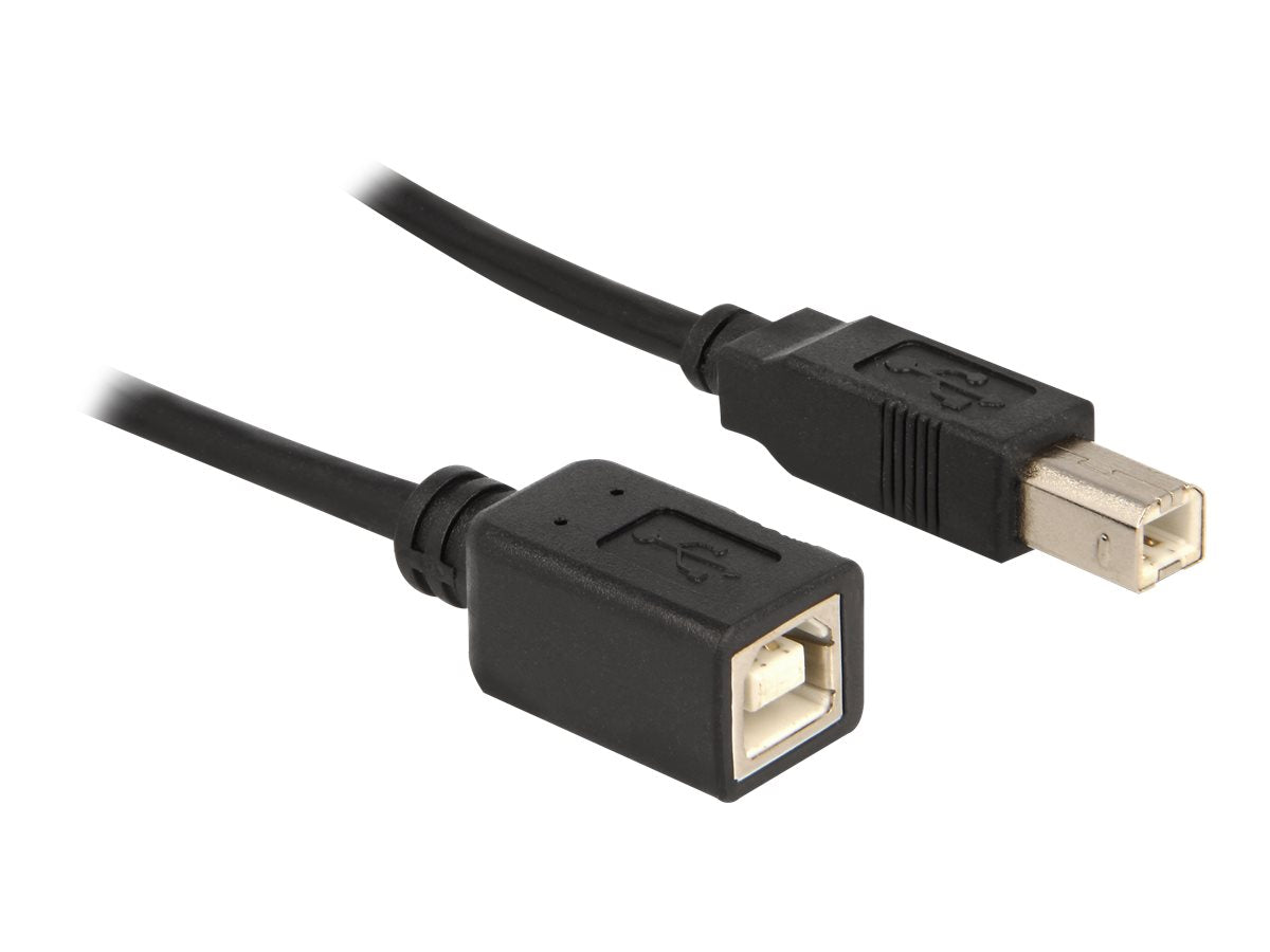 DELOCK 83427 Extension Cable USB 2.0 B male > B female 2m - Vorderansicht