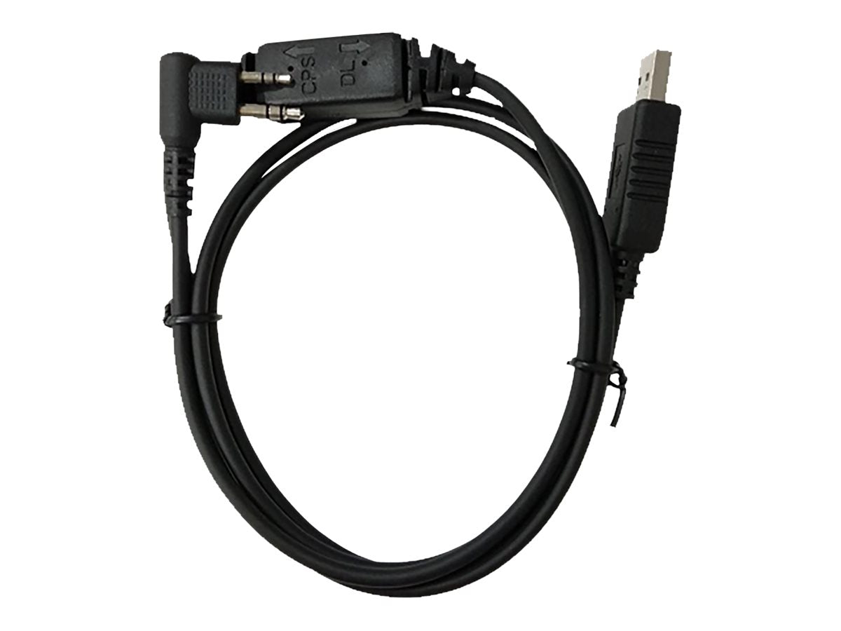 HYTERA Programmier- und Downloadkabel USB AM-auf-2Pin 1.20m Vorderansicht