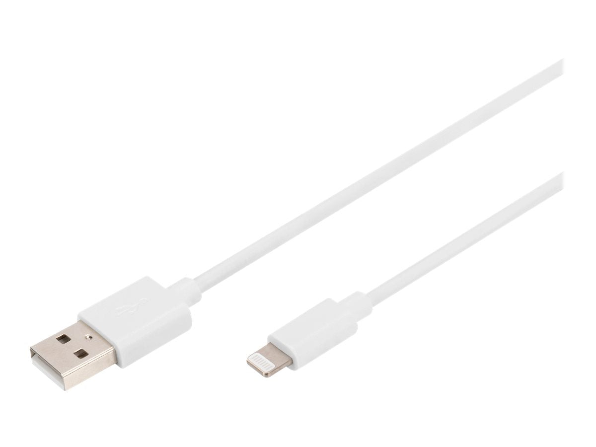 DIGITUS USB-A to lightning MFI C89 2m Data and charging cable - Vorderansicht