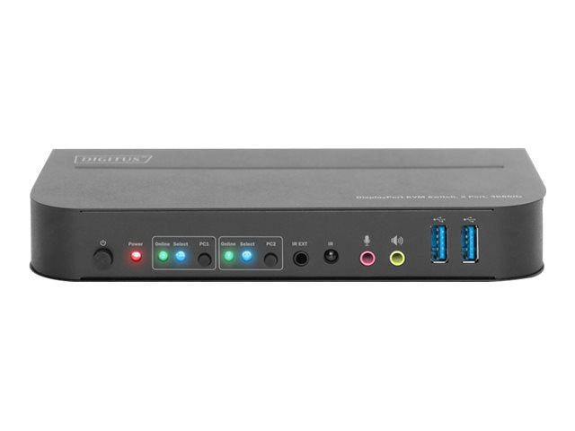 DIGITUS KVM Switch 2x1 DP DP/HDMI OutUSB 4Kx2K60Hz in Verpackung