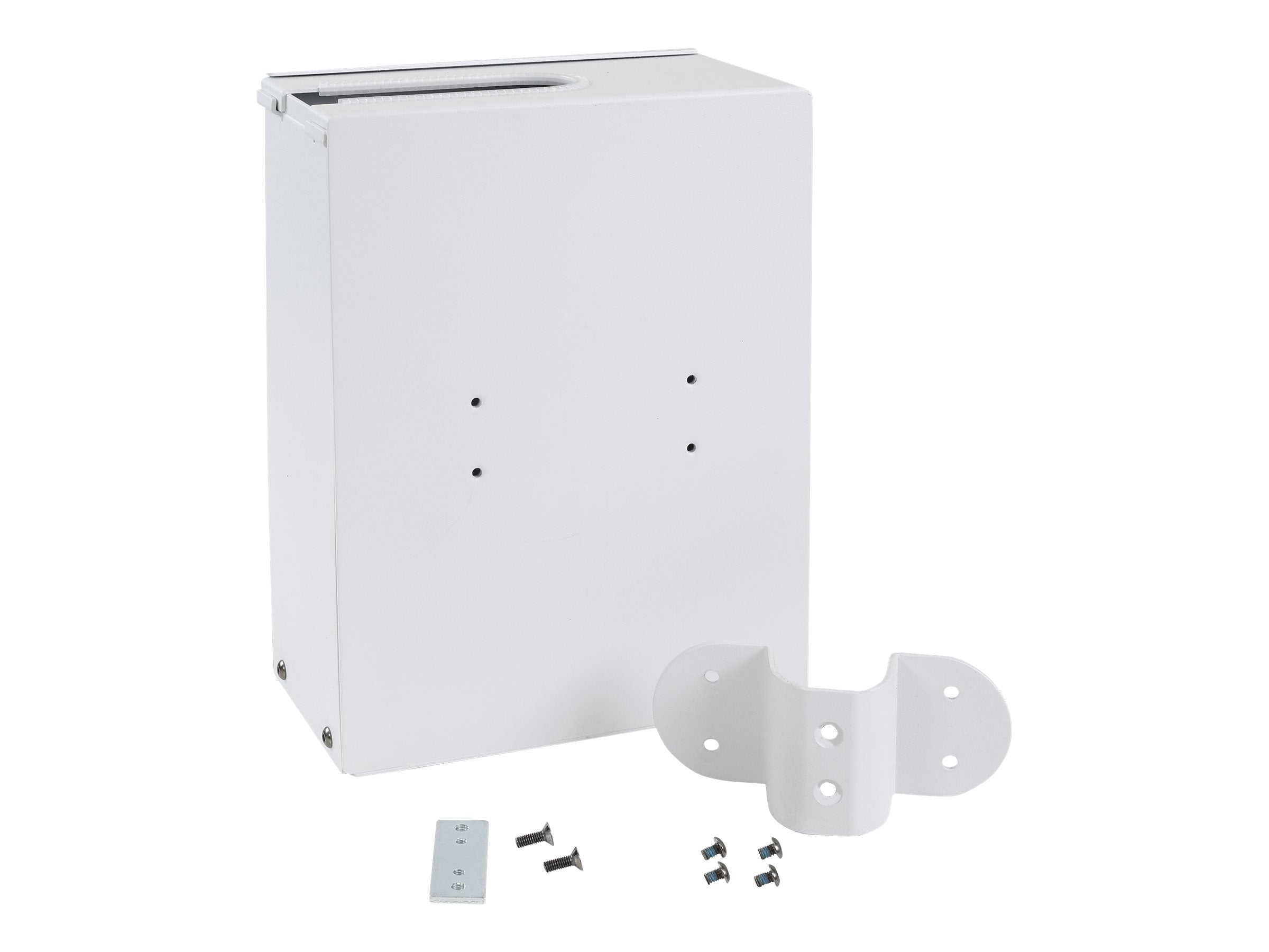 Vorderansicht der ERGOTRON Power strip box Accessory bright white