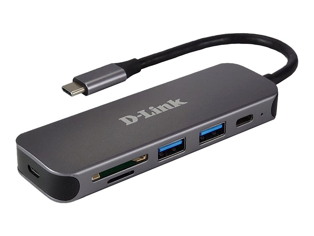 D-LINK DUB-2325 5-in-1 USB-C-Hub Vorderansicht