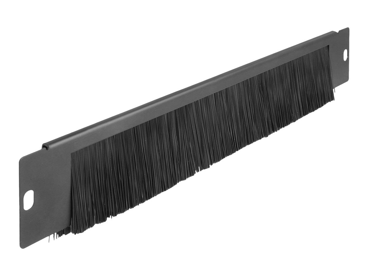 DELOCK Bürstenleiste universell 350 x 55 mm schwarz - Vorderansicht