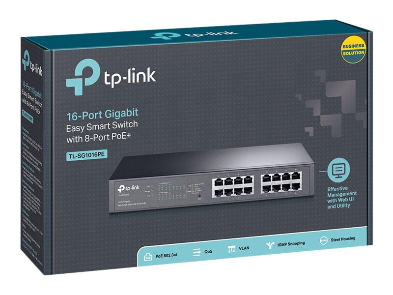 TP-LINK TL-SG1016PE Rückansicht