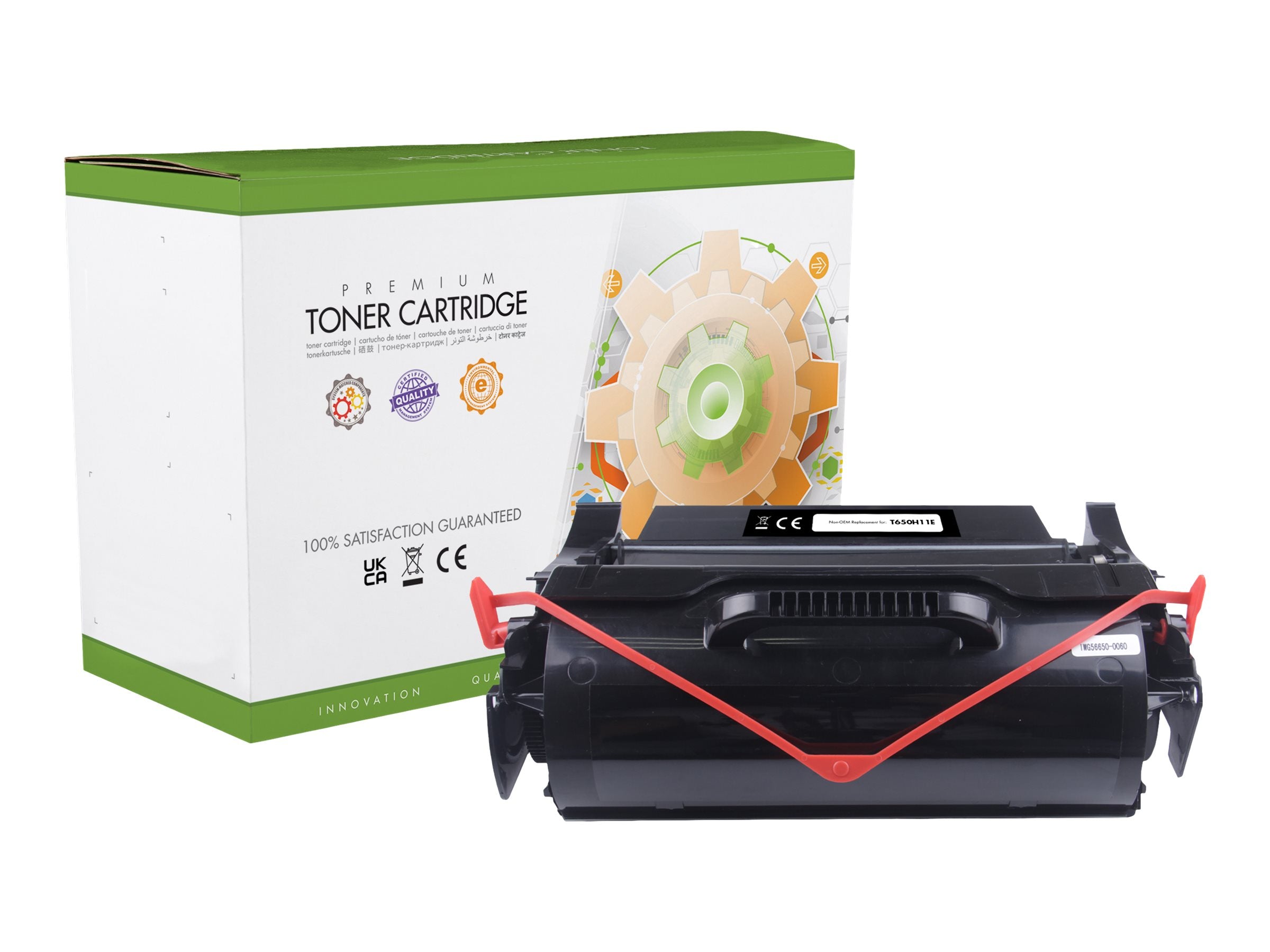 STATIC Tonerpatrone kompatibel mit Lexmark T650H11E Vorderansicht