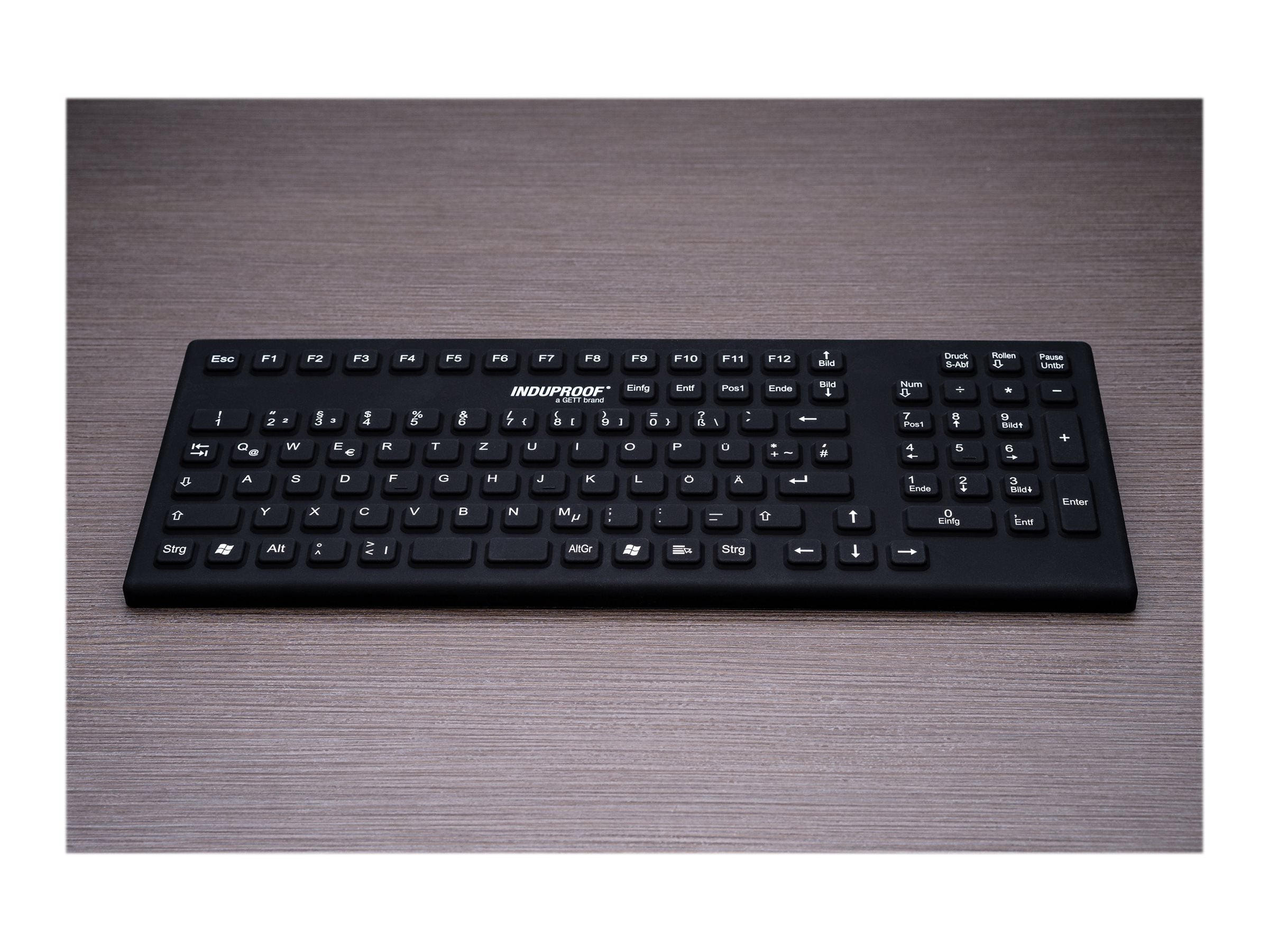 GETT InduProof Smart Classic Silikon Tastatur Vorderansicht
