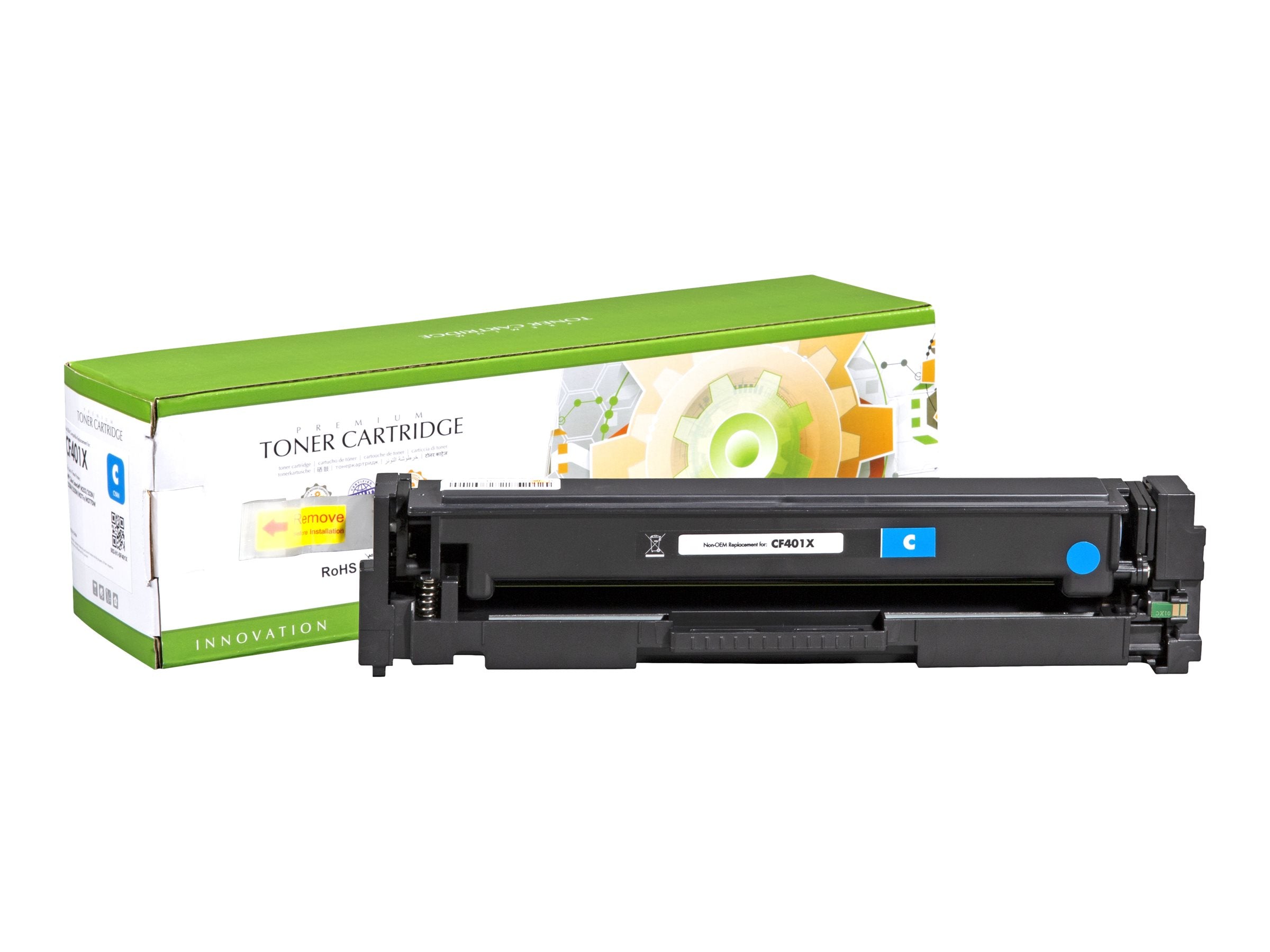 STATIC Tonerpatrone HP CF401X cyan High Capacity Vorderansicht