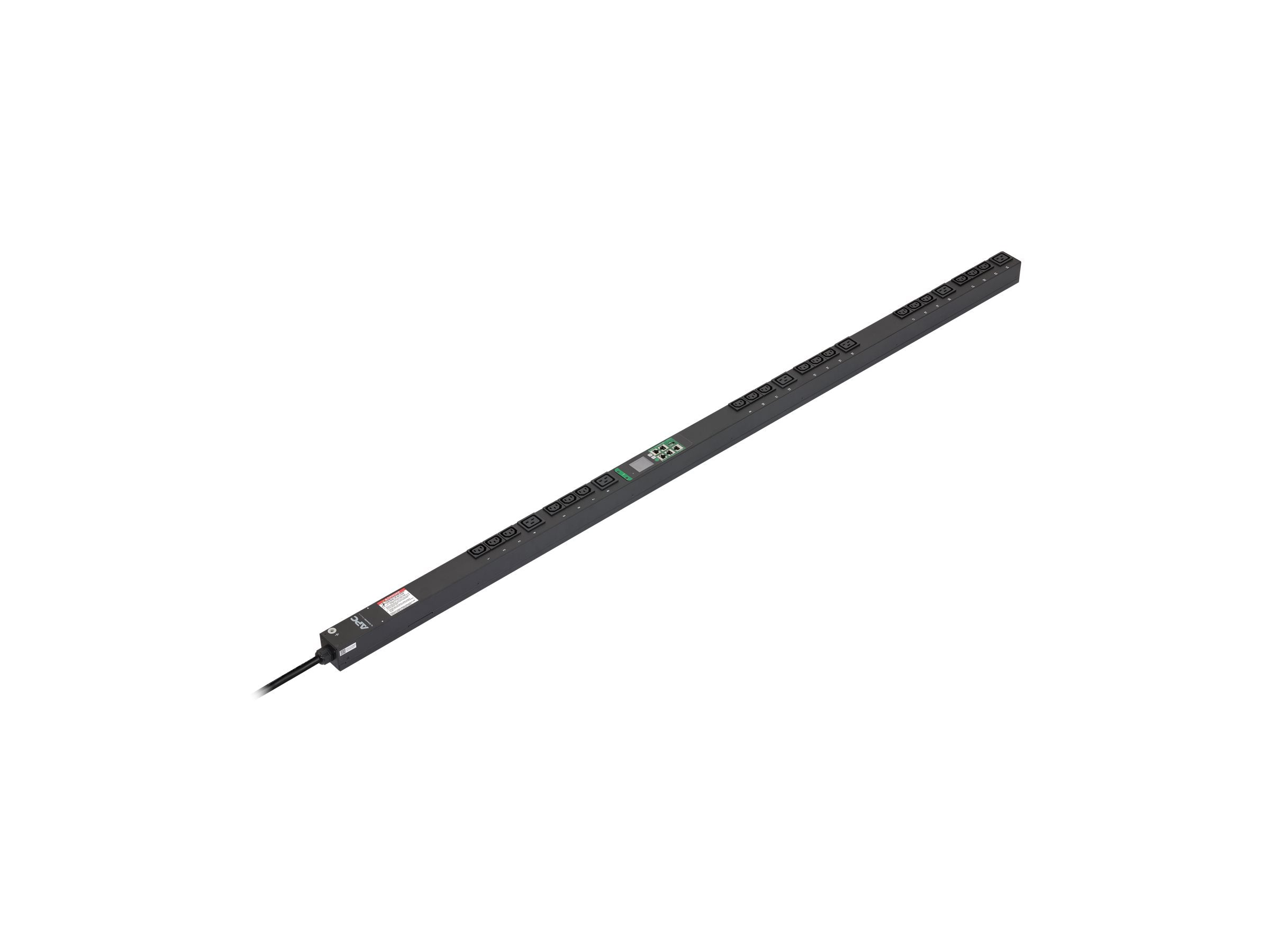 APC EasyPDU Metered-by-Outlet ZeroU 11kW 230V 18 C13 & 6 C19 - Vorderansicht