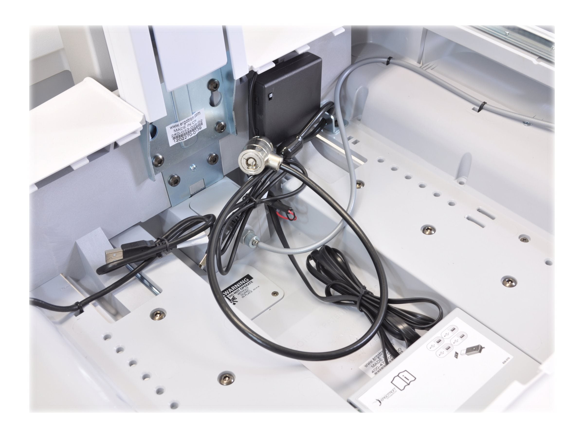 Detailansicht des ERGOTRON CPU-Schloss-Satz
