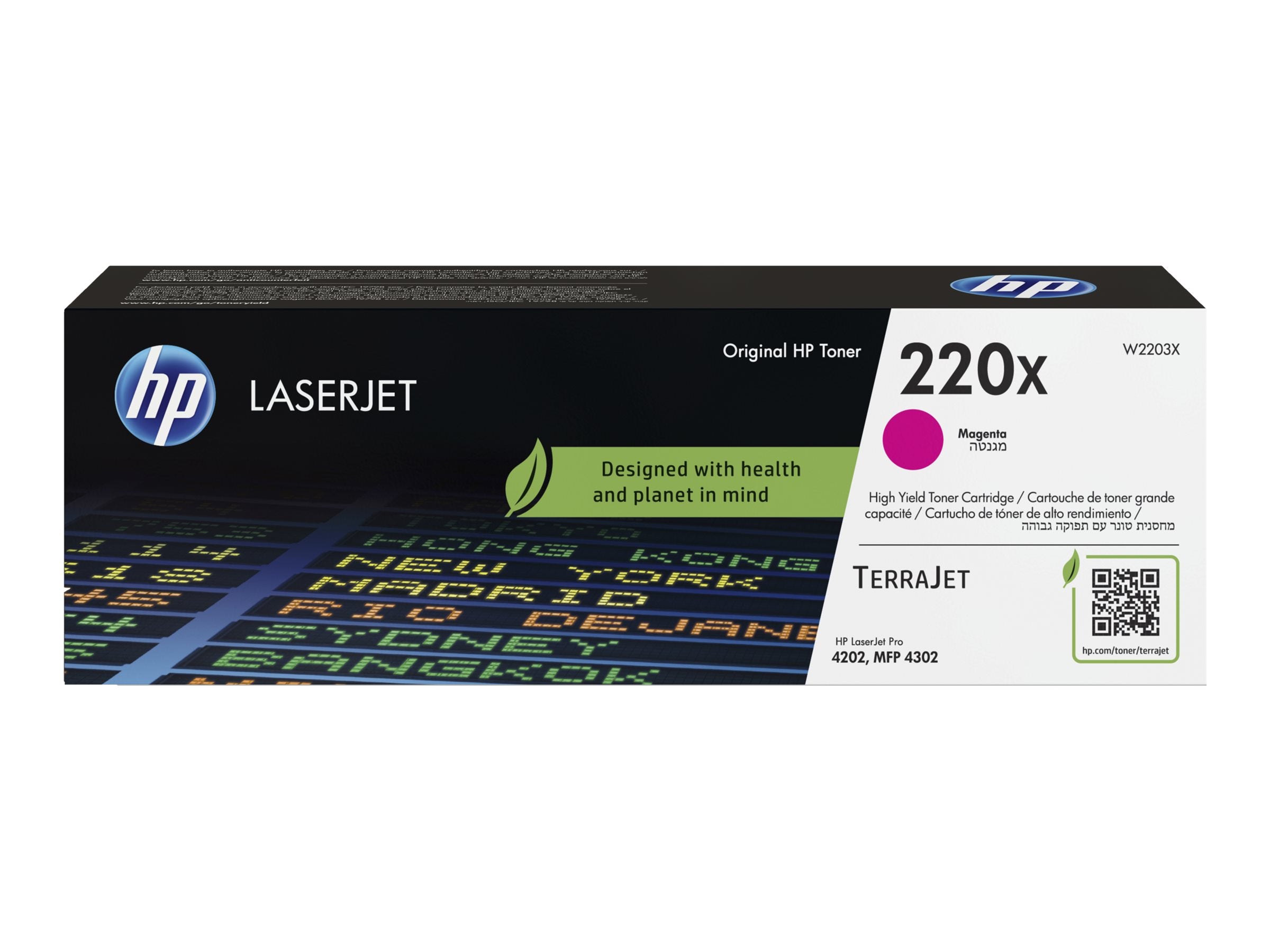 HP 220X Original Magenta LaserJet Toner Cartridge - Vorderansicht