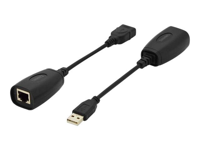 DIGITUS USB Extender CAT5e CAT6 UTP Kabel bis 45m - Vorderansicht