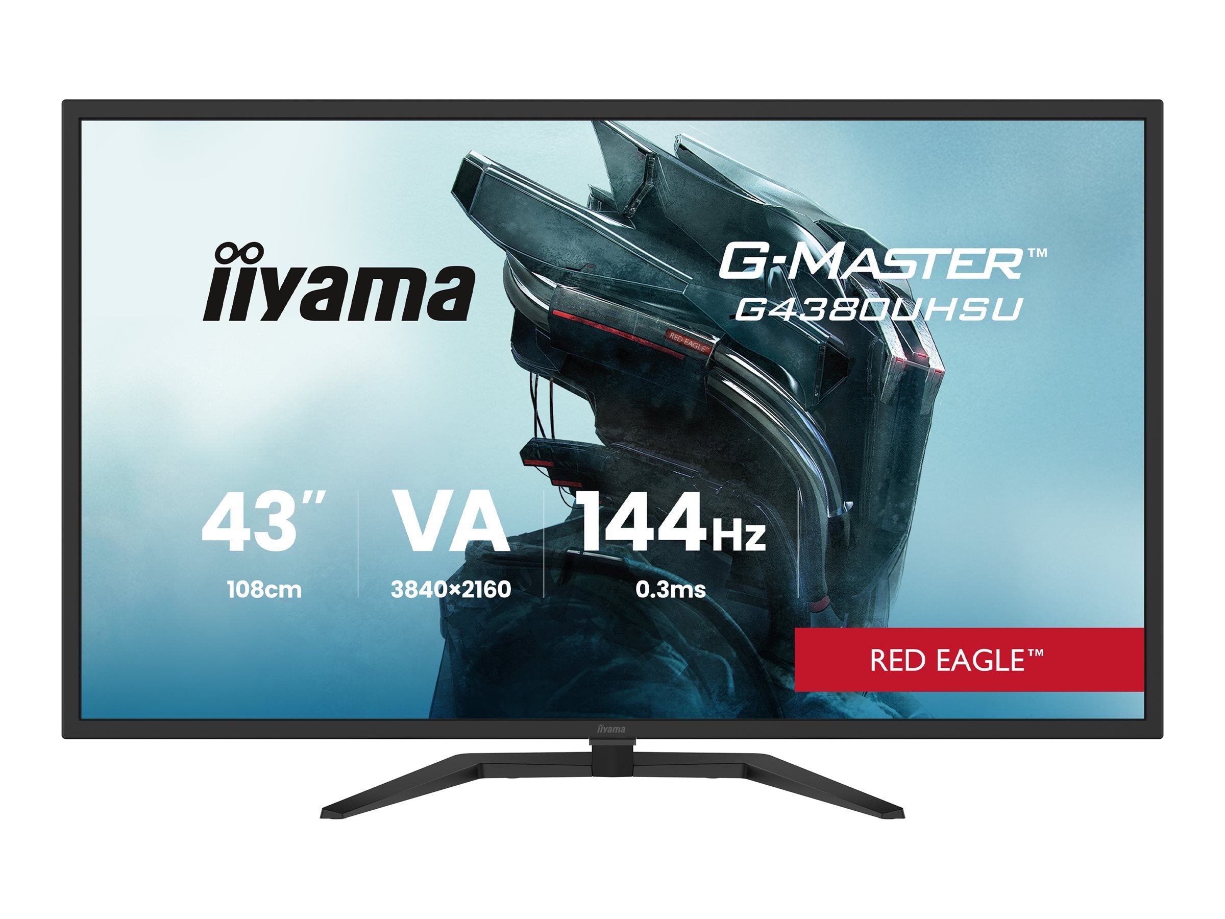 IIYAMA G4380UHSU-B2 G-Master Red Eagle Vorderansicht