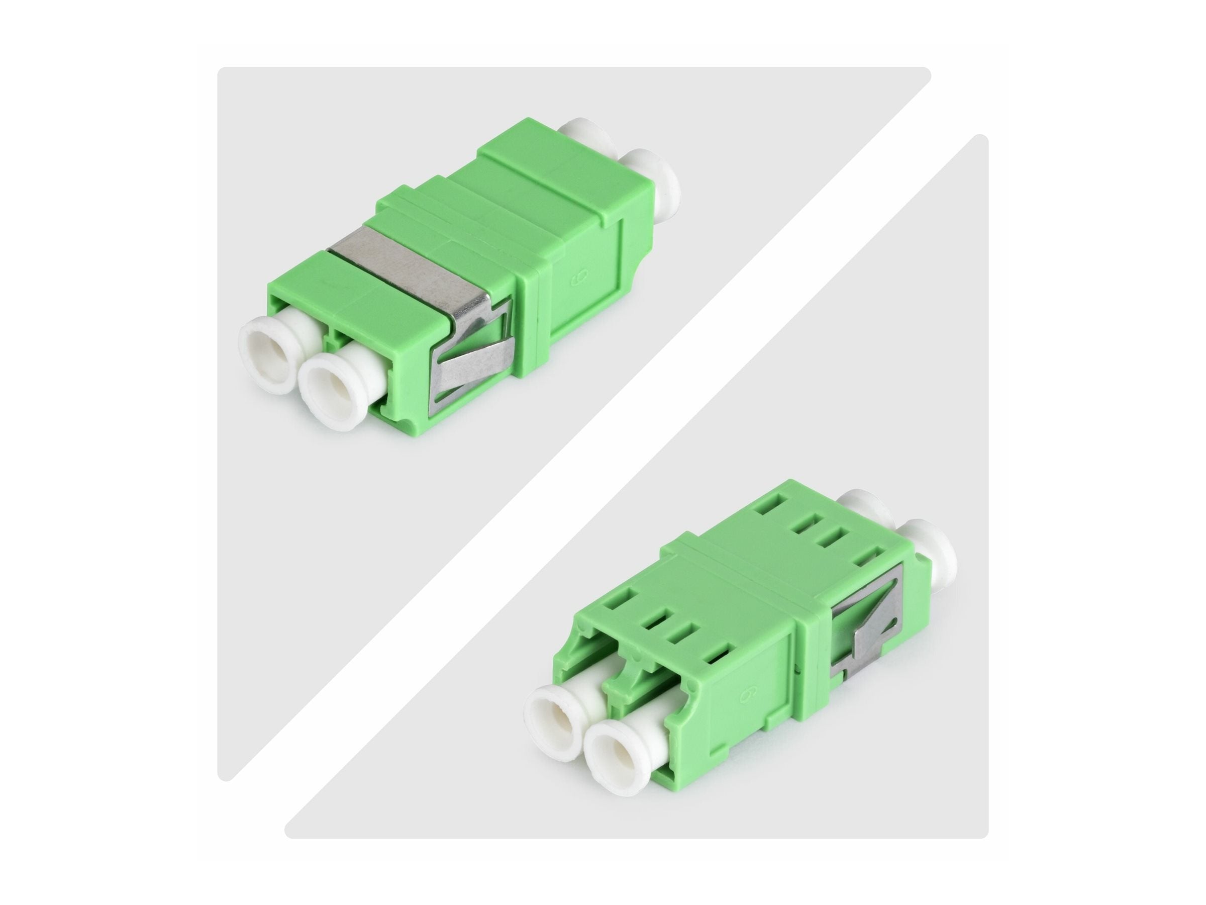 STARTECH.COM LC auf LC Kupplung 10er Pack OS2 Singlemode LC Glasfaser Kupplung im SC-Formfaktor ohne Flansch LC/APC Duplex Adapter