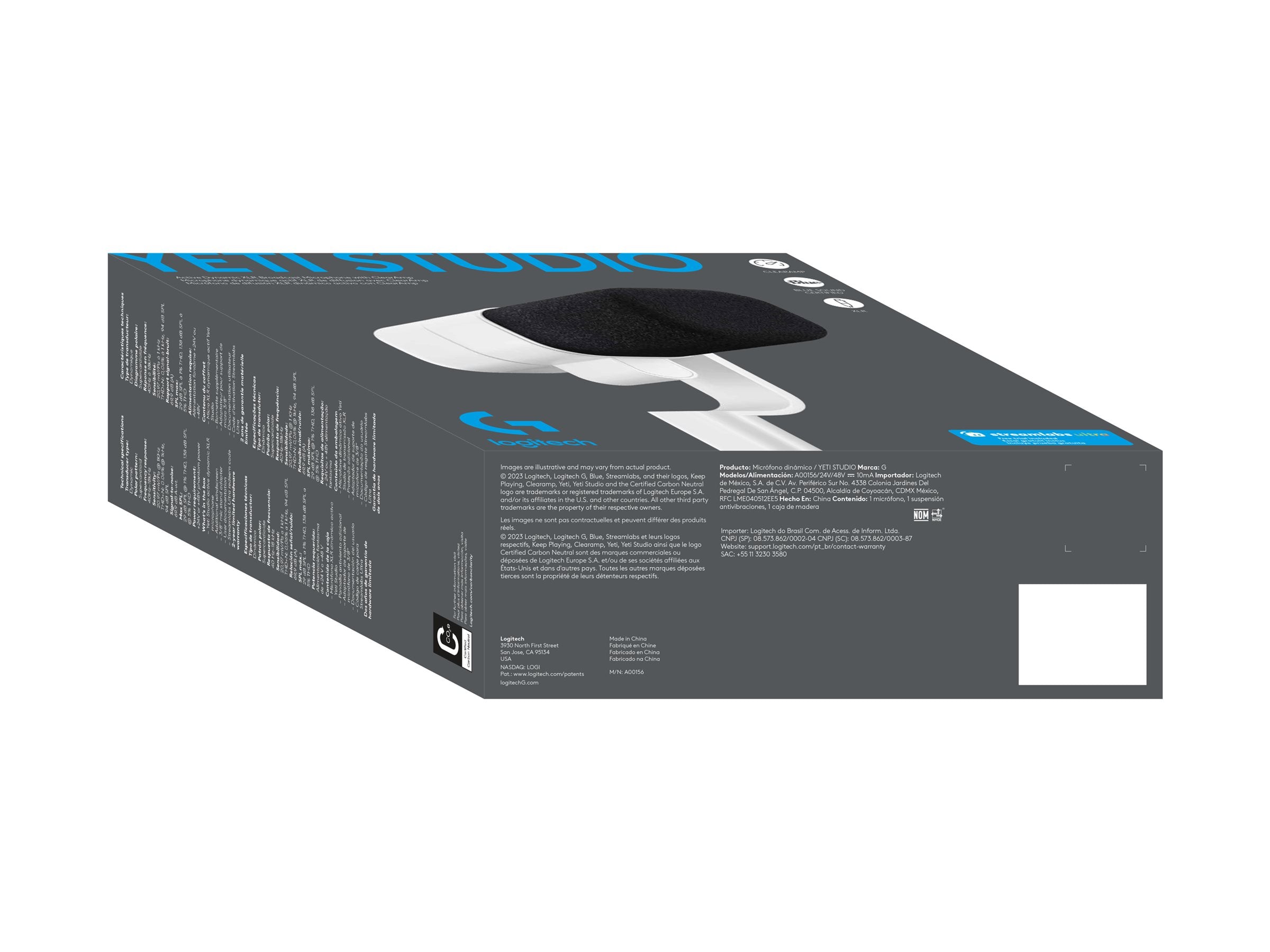 LOGITECH G Yeti Studio Mikrofon white Vorderansicht