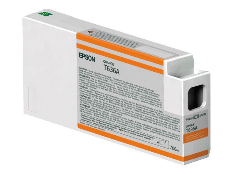 EPSON 5LB T636A Tintenpatrone orange Vorderansicht