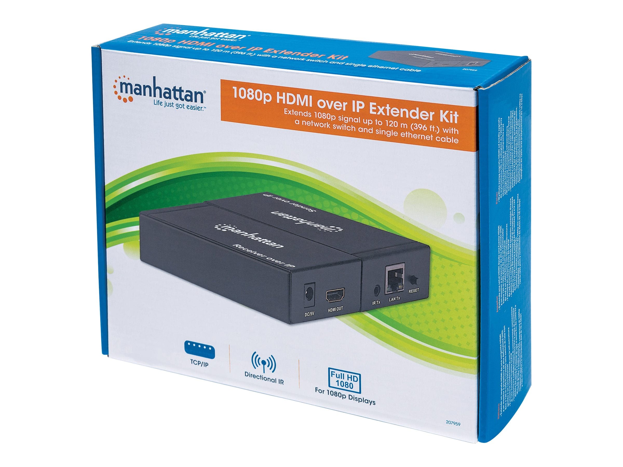 MANHATTAN 1080p HDMI over IP Extender Kit - Vorderansicht