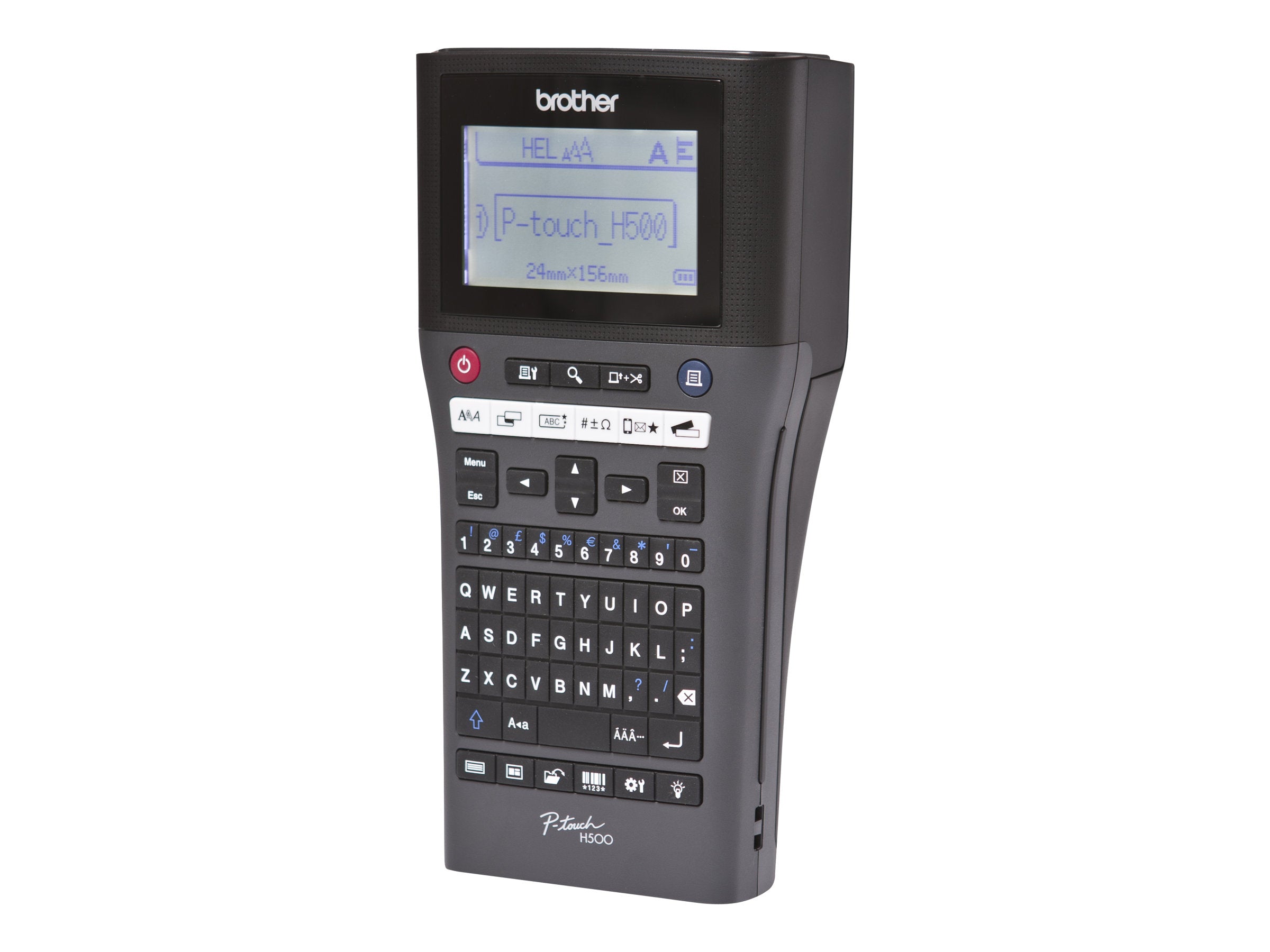 BROTHER P-touch H500 Beschriftungsgerät Rückansicht