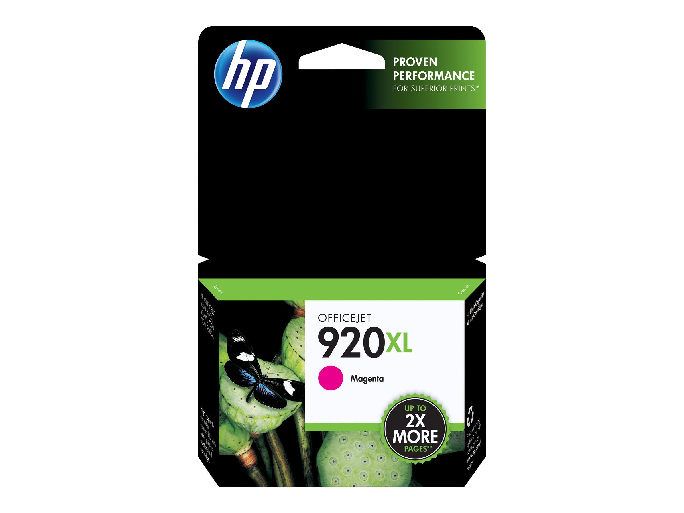 HP 920XL original Tintenpatrone CD973AE BGX magenta Verpackung