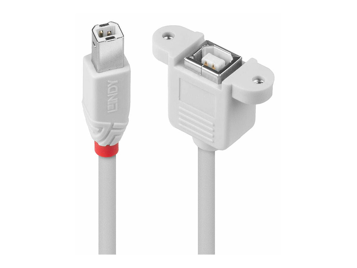 LINDY USB 2.0 Verlängerungskabel Typ B/B Vorderansicht